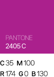 클래식부산 Main Color / PANTONE 2405 C / C35 M100 / R174 G0 B130