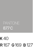 클래식부산 Sub Color / PANTONE 877 C / K40 / R167 G169 B127